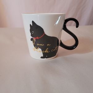 Black cat mug teacup